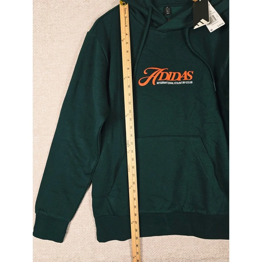 Adidas International Country Club Hoodie Aurora‎ Ivy Green Mens Medium NWT